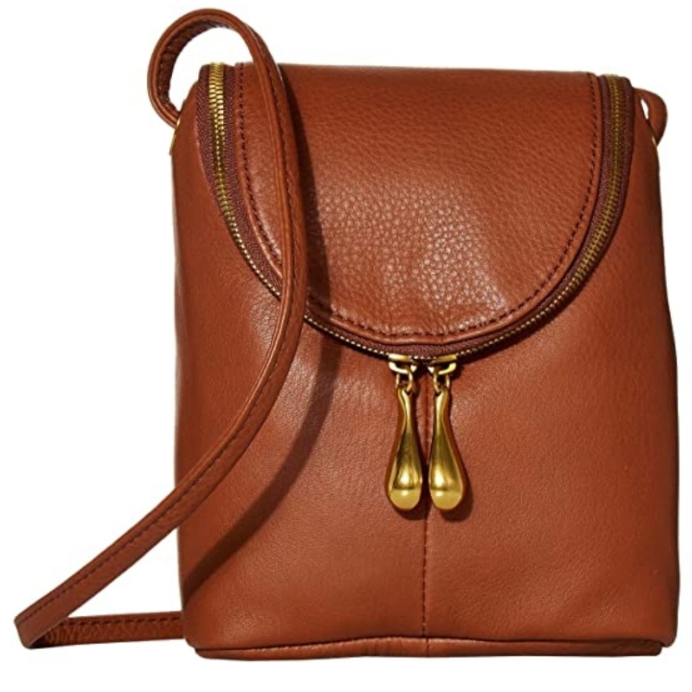 NWOT HOBO Internation Fern Elegant Brown Leather Crossbody Bag